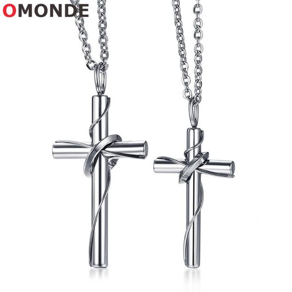 pendant necklaces couples cross stainless steel metal link chains for men women christian prayer neck jewelry, Silver
pendant necklaces couples cross stainless steel metal link chains for men women christian prayer neck jewelry, Silver