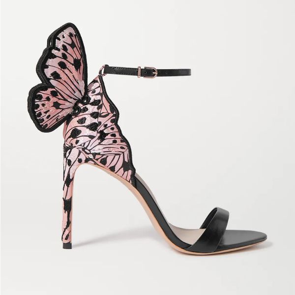 sophia webster women's leather high-heeled sandals, butterfly shoes embroidered high heels, one-word buckle, size: 34-42, Black
sophia webster women's leather high-heeled sandals, butterfly shoes embroidered high heels, one-word buckle, size: 34-42, Black