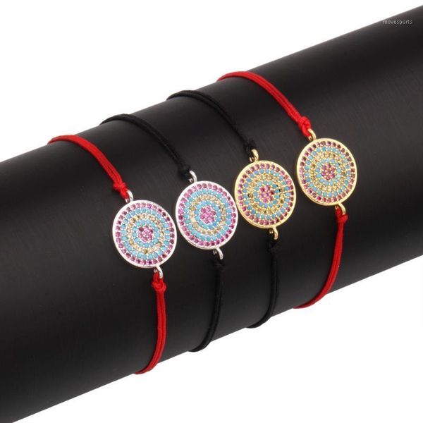 charm bracelets multicolor cubic zirconia crystal round evil eye bracelet for women sunflower chic cz black cord handmade jewelry present1, Golden;silver
charm bracelets multicolor cubic zirconia crystal round evil eye bracelet for women sunflower chic cz black cord handmade jewelry present1, Golden;silver