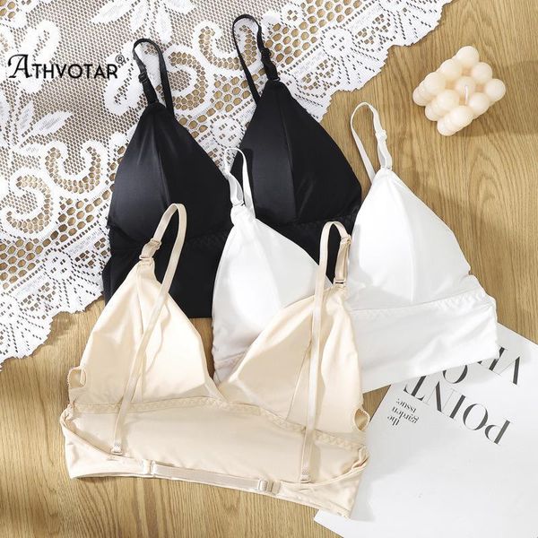camisoles & tanks athvotar women french crop triangle cup solid color ice silk tube summer wireless backless camis underwear 2021, Black;white
camisoles & tanks athvotar women french crop triangle cup solid color ice silk tube summer wireless backless camis underwear 2021, Black;white