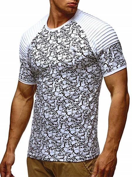 men's t-shirts casual natural color o-neck designer clothes mens summer tshirts fashion skull panelled short sleeve 54ud, White;black
men's t-shirts casual natural color o-neck designer clothes mens summer tshirts fashion skull panelled short sleeve 54ud, White;black