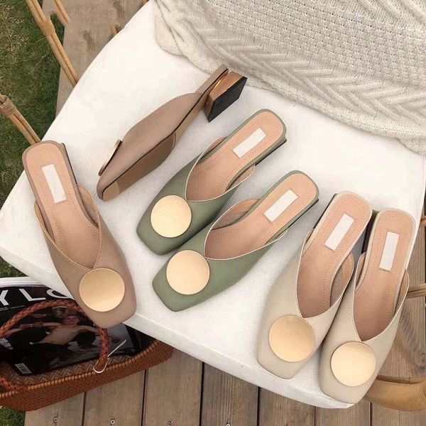 brand designer women slippers slip on mules flat heel casual shoes british buckle slides wooden block heels summer footwear, Black
brand designer women slippers slip on mules flat heel casual shoes british buckle slides wooden block heels summer footwear, Black