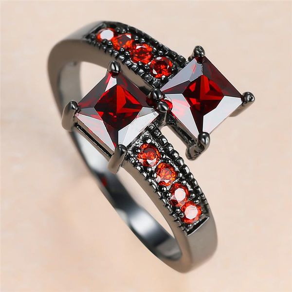 wedding rings vintage female red crystal stone ring charm 14kt black gold for women luxury bride square zircon engagement, Slivery;golden
wedding rings vintage female red crystal stone ring charm 14kt black gold for women luxury bride square zircon engagement, Slivery;golden