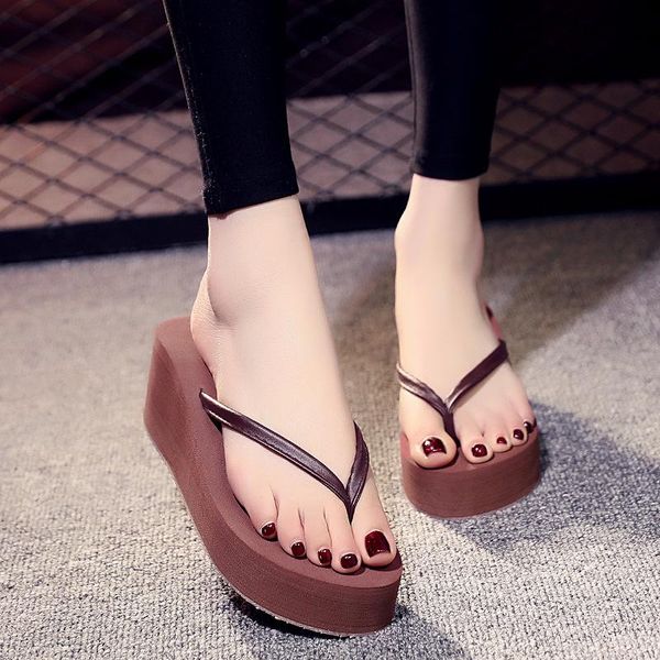 slippers beach shoes on a wedge flat low rubber flip flops lady platform slides fashion sabot summer hawaiian girl soft luxury c, Black
slippers beach shoes on a wedge flat low rubber flip flops lady platform slides fashion sabot summer hawaiian girl soft luxury c, Black