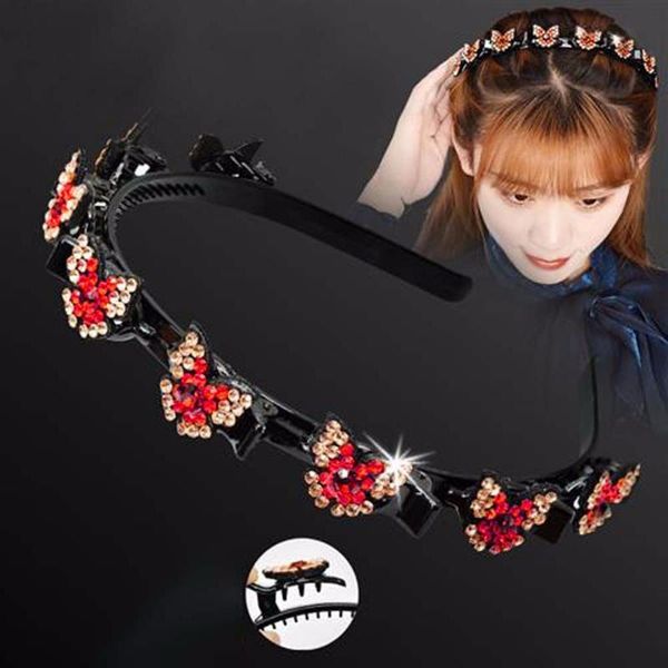 hair clips & barrettes crystal butterfly hoop rhinestone black braider clip fashion headband women girl weave head accessories, Golden;silver
hair clips & barrettes crystal butterfly hoop rhinestone black braider clip fashion headband women girl weave head accessories, Golden;silver