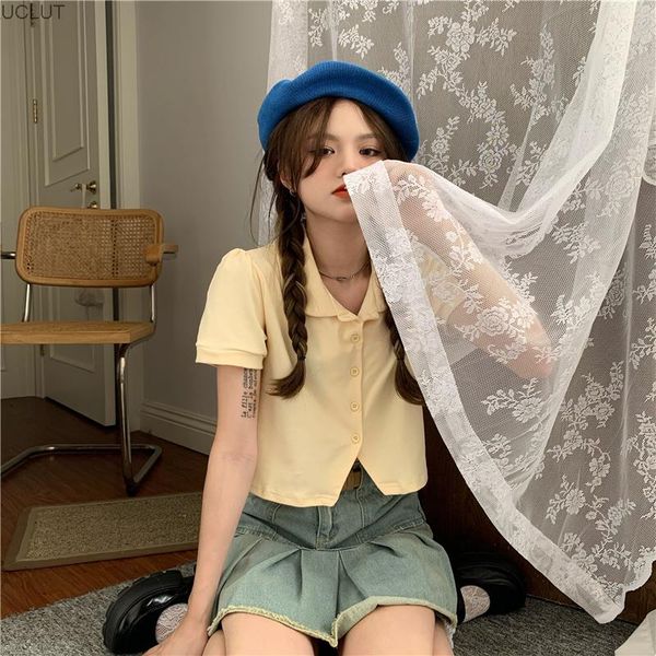 women's blouses & shirts temperament neck short sleeve shirt sense of design, White
women's blouses & shirts temperament neck short sleeve shirt sense of design, White