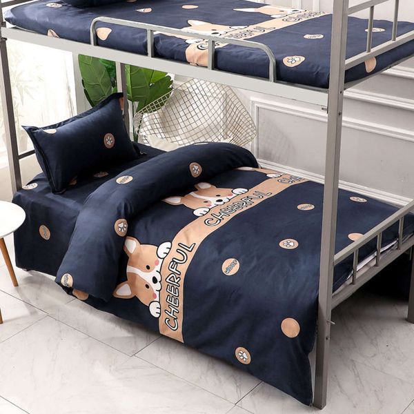 three piece sets of bedding four students' dormitory sheets thickened quilt three men's
three piece sets of bedding four students' dormitory sheets thickened quilt three men's