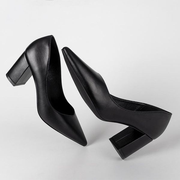 dress shoes work of various heights, soft sole, thick black women's shoes, non-tiring high heels, leather interview
dress shoes work of various heights, soft sole, thick black women's shoes, non-tiring high heels, leather interview