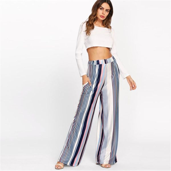 women's pants & capris fashion loose high waist women summer causal colorful stripped wide-legged 2021 stylish ladies wide leg, Black;white
women's pants & capris fashion loose high waist women summer causal colorful stripped wide-legged 2021 stylish ladies wide leg, Black;white
