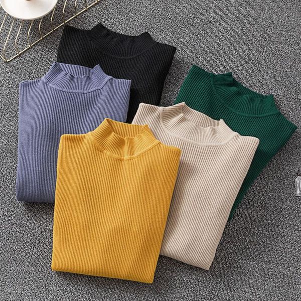fashion women turtleneck sweaters autumn winter solid knitted soft pullovers jumper long sleeve slim casual pull femme, White;black
fashion women turtleneck sweaters autumn winter solid knitted soft pullovers jumper long sleeve slim casual pull femme, White;black