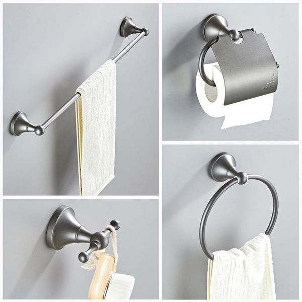 bath accessory set 4pcs brass bathroom accessories gray round bottom single towel bar toilet paper holder ring clothes hook wall mounted
bath accessory set 4pcs brass bathroom accessories gray round bottom single towel bar toilet paper holder ring clothes hook wall mounted