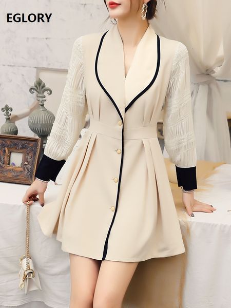 dresses new long blazer spring fashionable women notched collar color block patchwork long sleeve button, Black;gray
dresses new long blazer spring fashionable women notched collar color block patchwork long sleeve button, Black;gray