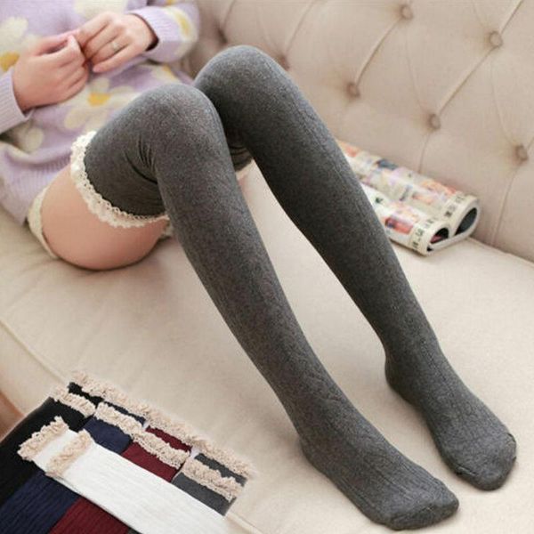 sports socks women girls cute soft lace thigh high over the knee stockings long cotton warm stocking, Black
sports socks women girls cute soft lace thigh high over the knee stockings long cotton warm stocking, Black