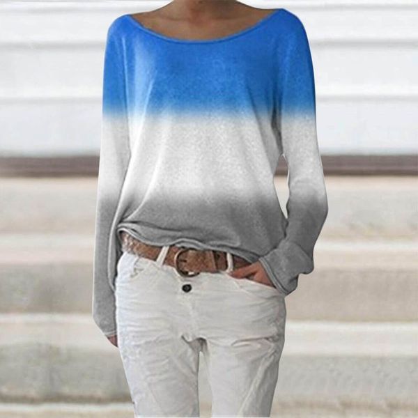 women's blouses & shirts long sleeve shirt lady large size casual fashion gradient print pullover blouse vetement femme 2021, White
women's blouses & shirts long sleeve shirt lady large size casual fashion gradient print pullover blouse vetement femme 2021, White