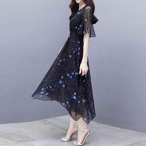 ruffles chiffon women long dress star print elegant es spring v-neck evening party female beach 210428, Black;gray
ruffles chiffon women long dress star print elegant es spring v-neck evening party female beach 210428, Black;gray