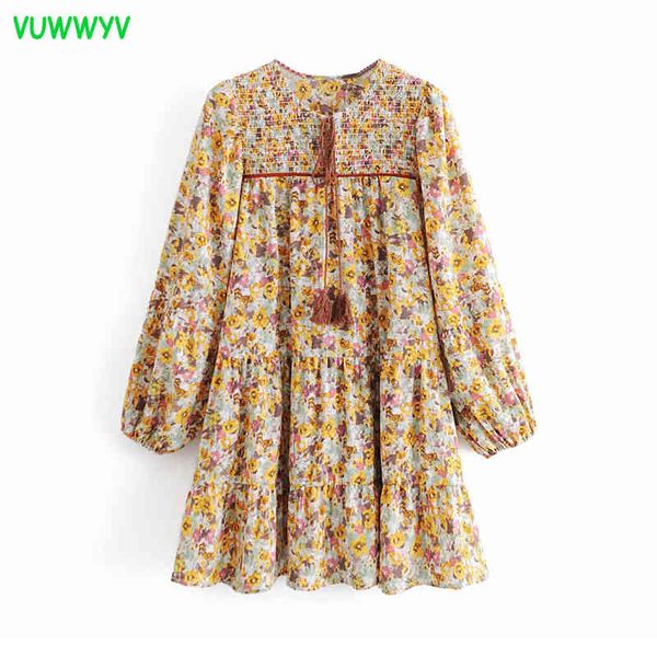vuwwyv vintage floral print midi dresses for women elastic pleated smock design dress woman long sleeve casual tie vestidos 210430, Black;gray
vuwwyv vintage floral print midi dresses for women elastic pleated smock design dress woman long sleeve casual tie vestidos 210430, Black;gray