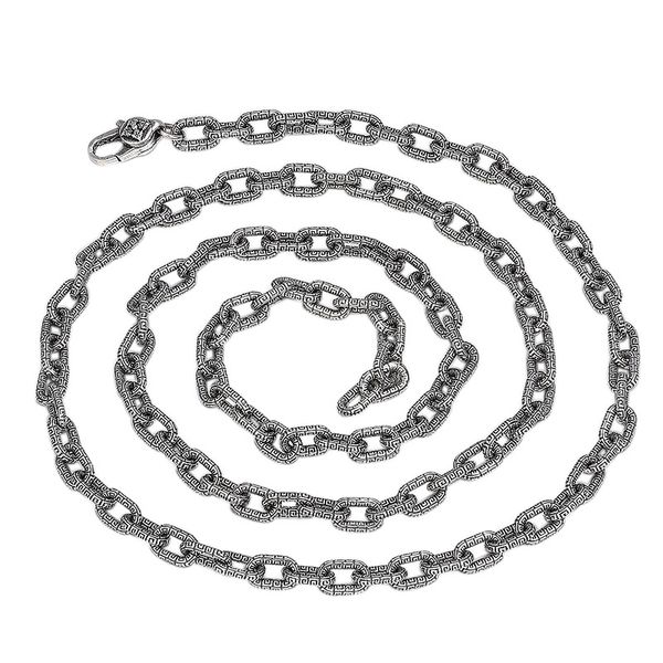 925 sterling silver ball textured link chain men's necklaces american european hip-hop handmade designer punk gothic antique luxury jew
925 sterling silver ball textured link chain men's necklaces american european hip-hop handmade designer punk gothic antique luxury jew
