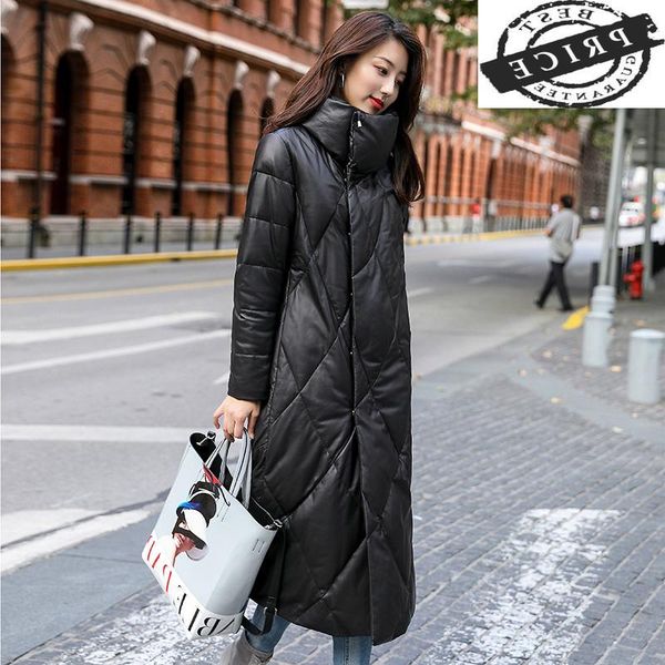 women's leather & faux winter genuine jacket women real sheepskin coat female warm long down coats outwear 2021 lwl120a, Black
women's leather & faux winter genuine jacket women real sheepskin coat female warm long down coats outwear 2021 lwl120a, Black
