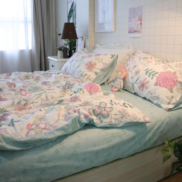 bedding sets fresh three-piece dormitory single american idyllic hand painted small floral cotton bed sheet quilt cover four-piece set
bedding sets fresh three-piece dormitory single american idyllic hand painted small floral cotton bed sheet quilt cover four-piece set