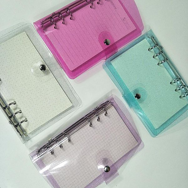 glitter notebook 6 rings binder loose leaf transparent file folder planner stationery journal cover office supplies notepads, Purple;pink
glitter notebook 6 rings binder loose leaf transparent file folder planner stationery journal cover office supplies notepads, Purple;pink