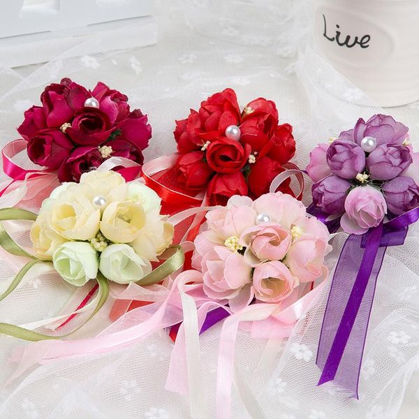 wrist corsage bridesmaid sisters hand artificial flowers bride for wedding party decoration silk decorative & wreaths
wrist corsage bridesmaid sisters hand artificial flowers bride for wedding party decoration silk decorative & wreaths