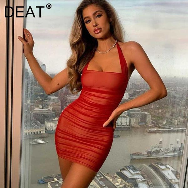 casual dresses deat women mesh pleated halter buttocks dress solid color high waist slim fashion tide spring summer 2021 11b455, Black;gray
casual dresses deat women mesh pleated halter buttocks dress solid color high waist slim fashion tide spring summer 2021 11b455, Black;gray