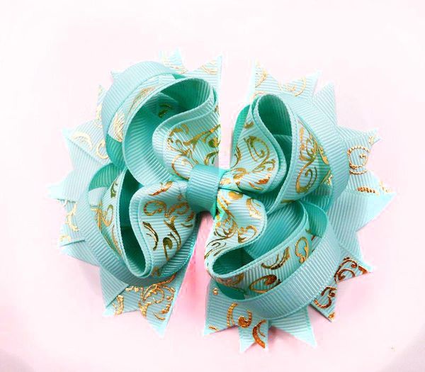 party masks 4.5" stacked boutique hair clip , gold silver color printed ribbon bow 12pcs
party masks 4.5" stacked boutique hair clip , gold silver color printed ribbon bow 12pcs