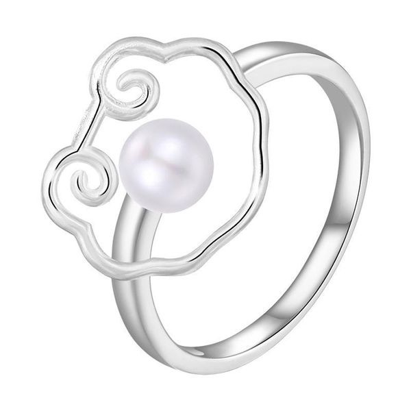 sterling silver chinese mascot inlaid south sea pearl original design literary opening adjustable women's ring cluster rings, Golden;silver
sterling silver chinese mascot inlaid south sea pearl original design literary opening adjustable women's ring cluster rings, Golden;silver
