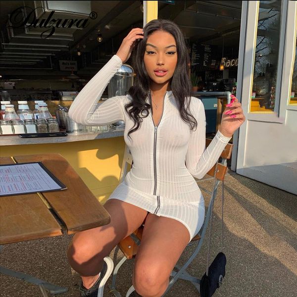 2021 summer women mini party dress long sleeve fitness zipper bodycon streetwear fretival clothes plus size elegant sexy, Black;white
2021 summer women mini party dress long sleeve fitness zipper bodycon streetwear fretival clothes plus size elegant sexy, Black;white