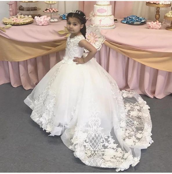 girl's dresses white lace ball gown flower girls 2022 court train applique princess first communion birthday prom party gowns, Red;yellow
girl's dresses white lace ball gown flower girls 2022 court train applique princess first communion birthday prom party gowns, Red;yellow