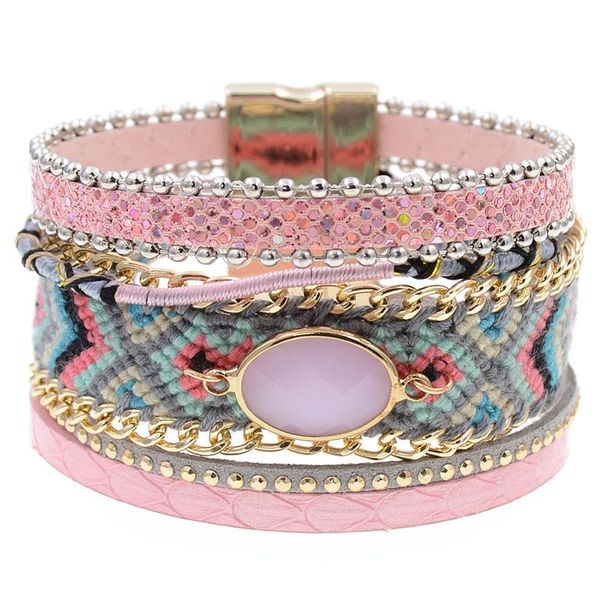 charm bracelets bohemia leather for women ethnic & bangles magnetic clasp bracelet female jewelry, Golden;silver
charm bracelets bohemia leather for women ethnic & bangles magnetic clasp bracelet female jewelry, Golden;silver