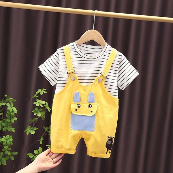 clothing sets 2021 summer children boys infant cotton clothes strips t shirt bib pants 2pcs/sets toddler fashion baby tracksuits, White
clothing sets 2021 summer children boys infant cotton clothes strips t shirt bib pants 2pcs/sets toddler fashion baby tracksuits, White