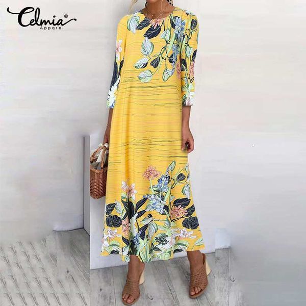 dresses 2021 summer half sleeve midi dress celmia women bohemian plant printed sundress casual loose beach party vestidos plus size 5xl, Black;gray
dresses 2021 summer half sleeve midi dress celmia women bohemian plant printed sundress casual loose beach party vestidos plus size 5xl, Black;gray