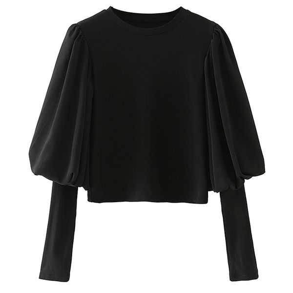 spring 100% polyester o-neck lantern sleeves classic skinny black solid casual pullover women blouse 210524, White
spring 100% polyester o-neck lantern sleeves classic skinny black solid casual pullover women blouse 210524, White