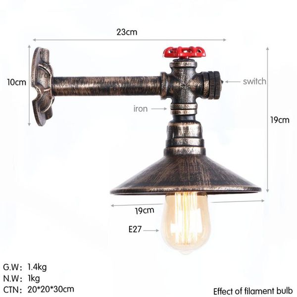 wall lamp american retro post-modern single headboard led edison wrought iron industrial wind bar / bedroom living room /aisle
wall lamp american retro post-modern single headboard led edison wrought iron industrial wind bar / bedroom living room /aisle