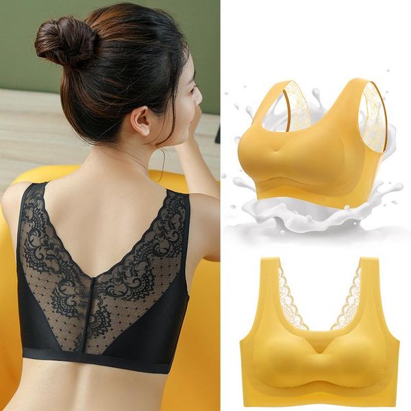 bras women no steel ring bra lace beauty back tube underwear soft bustier seamless ice silk sport lingerie gather bandeau, Red;black
bras women no steel ring bra lace beauty back tube underwear soft bustier seamless ice silk sport lingerie gather bandeau, Red;black