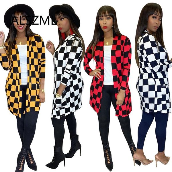 women's jackets grid print high street women jacket spring casual long sleeve coats female, Black;brown
women's jackets grid print high street women jacket spring casual long sleeve coats female, Black;brown