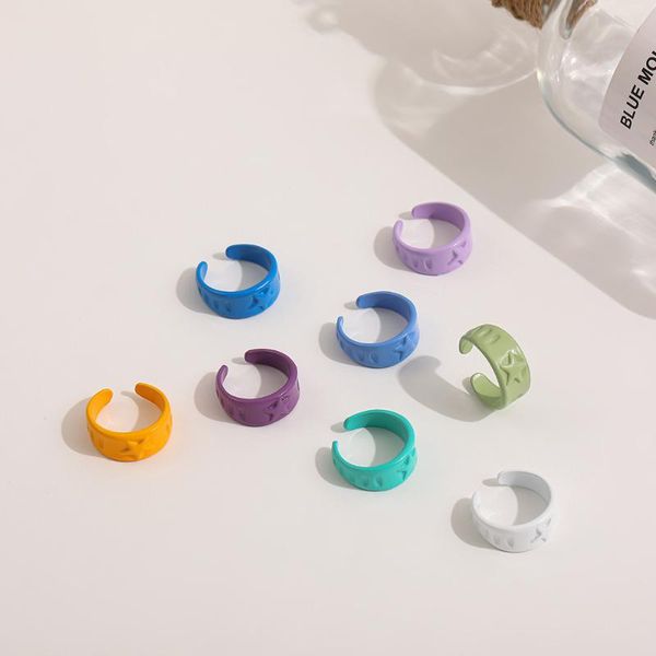 wedding rings 2021 multicolor hand painted dripping oil open for women fashion charms star pattern irregular knuckle ring female jewelry, Slivery;golden
wedding rings 2021 multicolor hand painted dripping oil open for women fashion charms star pattern irregular knuckle ring female jewelry, Slivery;golden