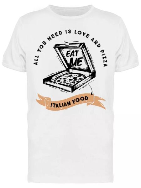 all you need is love pizza men's tee -image by shutterstock, White;black
all you need is love pizza men's tee -image by shutterstock, White;black