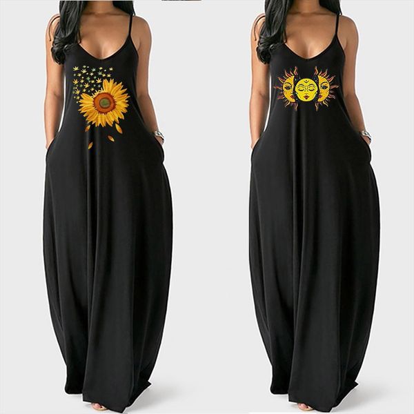 boho summer casual loose pocket women dress fashion beach style sleeveless temperamental maxi, Black;gray
boho summer casual loose pocket women dress fashion beach style sleeveless temperamental maxi, Black;gray