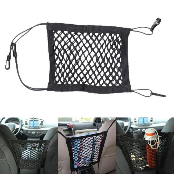 car organizer front seat center elastic mesh net sticker storage bag pocket cage auto double layer 30*25cm
car organizer front seat center elastic mesh net sticker storage bag pocket cage auto double layer 30*25cm