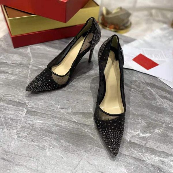 dress shoes black mesh high-heeled female back bag gun color rhinestones shiny transparent hollow pointed stiletto
dress shoes black mesh high-heeled female back bag gun color rhinestones shiny transparent hollow pointed stiletto
