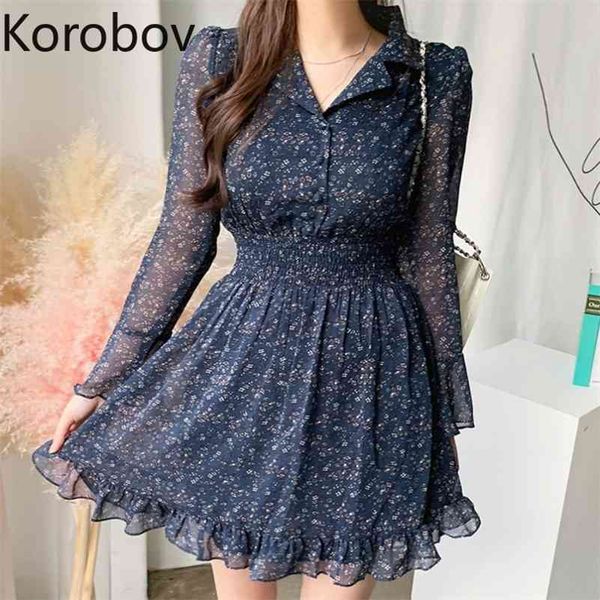 korobov new print chiffon women dress korean office lady sweet dresses vintage elegant v neck slim vestidos 210430, Black;gray
korobov new print chiffon women dress korean office lady sweet dresses vintage elegant v neck slim vestidos 210430, Black;gray