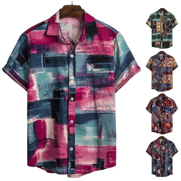 stock summer mens beach floral printed shirts short sleeve loose baju lelaki fashion casual blouse 5 colors men's, White;black
stock summer mens beach floral printed shirts short sleeve loose baju lelaki fashion casual blouse 5 colors men's, White;black