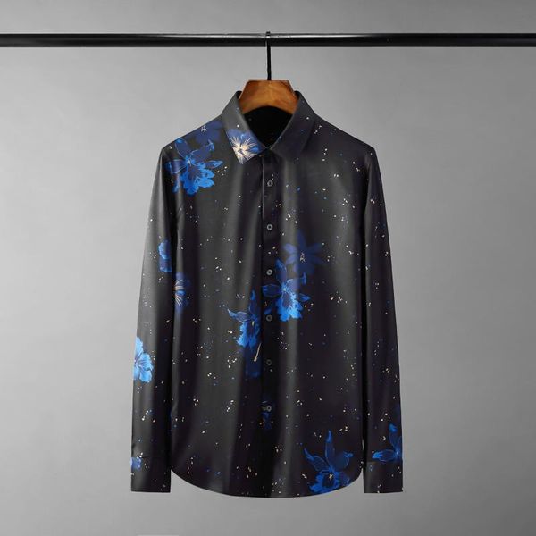 men's casual shirts cotton mens luxury long sleeve starry sky printed dress slim fit flowers silky party man, White;black
men's casual shirts cotton mens luxury long sleeve starry sky printed dress slim fit flowers silky party man, White;black
