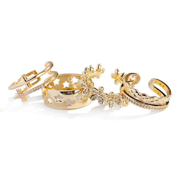 wedding rings 2021 luxury fashion cross star open gold ring for women zircon flower adjustable jewelry, Slivery;golden
wedding rings 2021 luxury fashion cross star open gold ring for women zircon flower adjustable jewelry, Slivery;golden