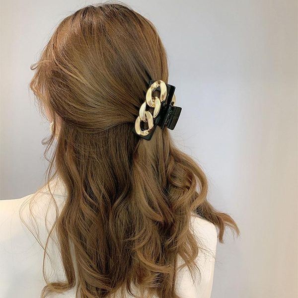 hair clips & barrettes fashion temperament hairpin wild lady gold chain back female french grasping clip large elegant tiara, Golden;silver
hair clips & barrettes fashion temperament hairpin wild lady gold chain back female french grasping clip large elegant tiara, Golden;silver
