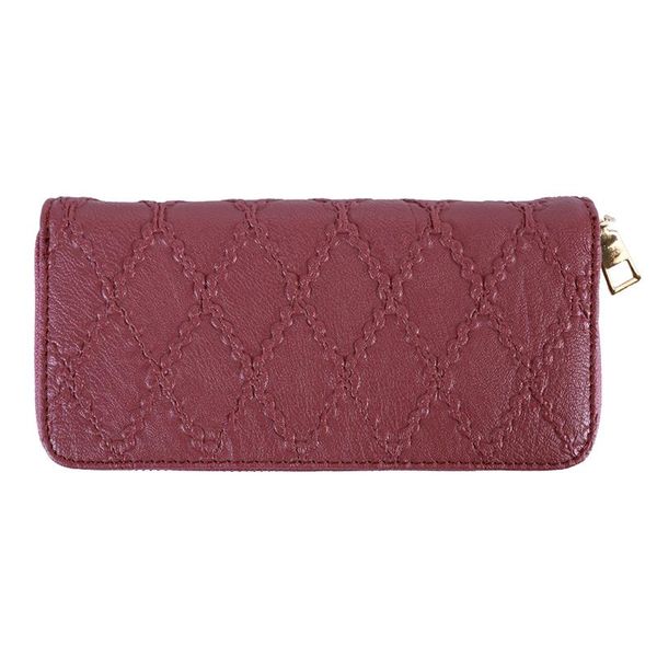 wallets pu leather wallet women card holder zipper phone pocket ladies purse long money bag tassel clutch billetera mujer, Red;black 
wallets pu leather wallet women card holder zipper phone pocket ladies purse long money bag tassel clutch billetera mujer, Red;black