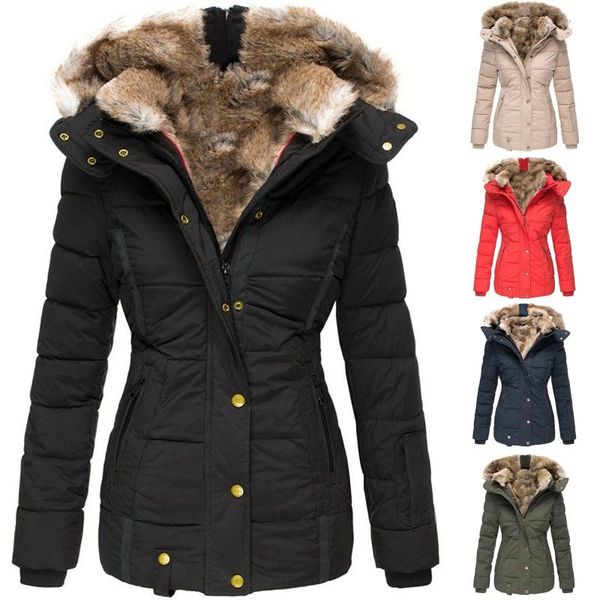women's wool & blends long overcoat winter coat button lapel womens trench ladies jacket outwear, Black
women's wool & blends long overcoat winter coat button lapel womens trench ladies jacket outwear, Black