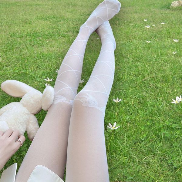 Socks & Hosiery Lolita Stockings Core-spun Silk Thin Cross Straps White Pantyhose Cosplay Tights JK Women, Black;white
Socks & Hosiery Lolita Stockings Core-spun Silk Thin Cross Straps White Pantyhose Cosplay Tights JK Women, Black;white